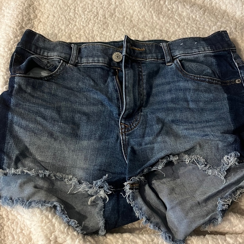 Express Jean shorts womens blue